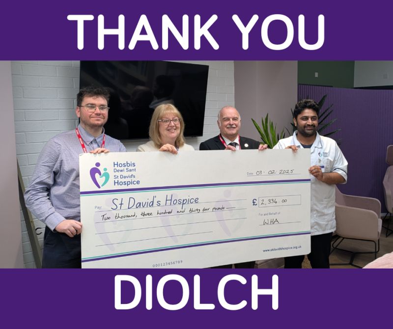 Charity And Community 4 St David'S Hospice Donation