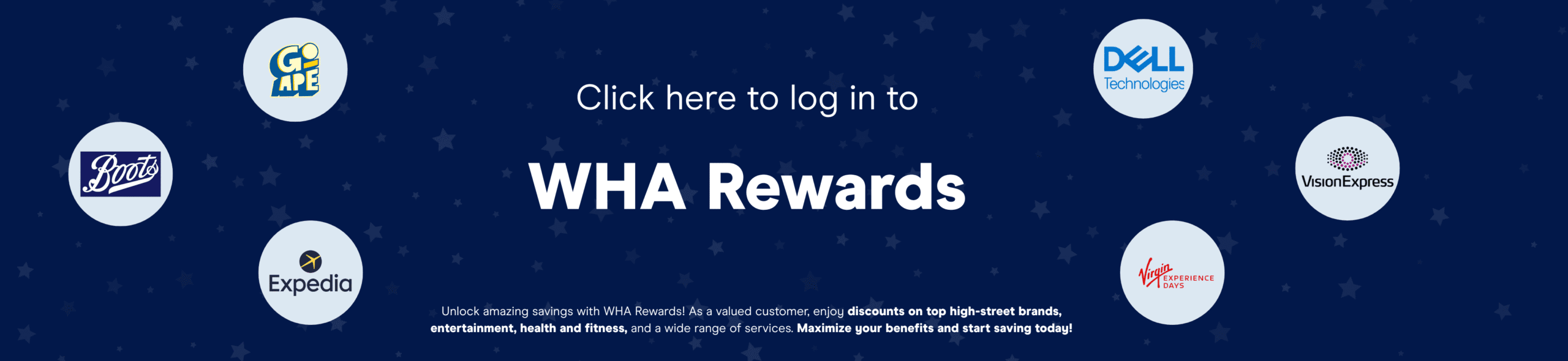 Wha Rewards Log In Banner